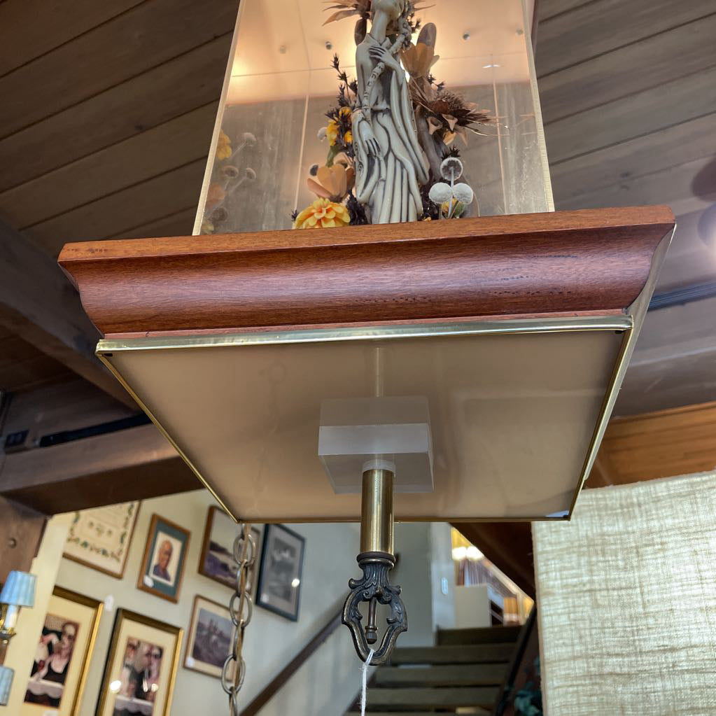 MC Floral and Sculptured Swag Lamp AS IS LAMPS
