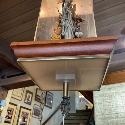 MC Floral and Sculptured Swag Lamp AS IS LAMPS