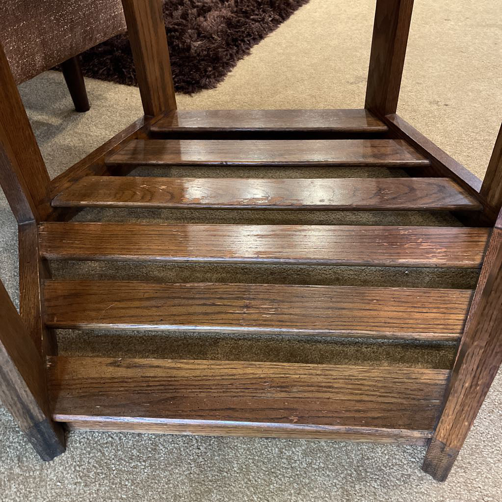 Mersman MC Smoke Glass Wooden Hexagon Side Table C SIDE TABLES