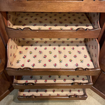 French Louise XV Style Oak Gentleman's Dresser C HIGHBOYS