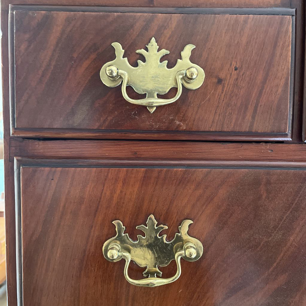 Mahogany Queen Anne Style Highboy Dresser C HIGHBOYS