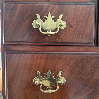 Mahogany Queen Anne Style Highboy Dresser C HIGHBOYS