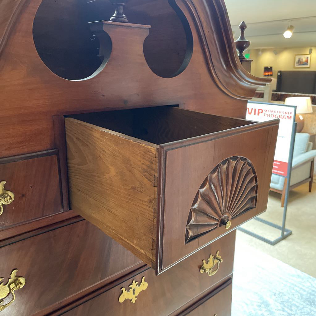 Mahogany Queen Anne Style Highboy Dresser C HIGHBOYS