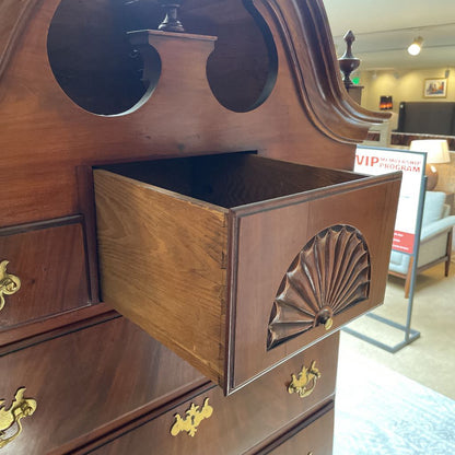Mahogany Queen Anne Style Highboy Dresser C HIGHBOYS