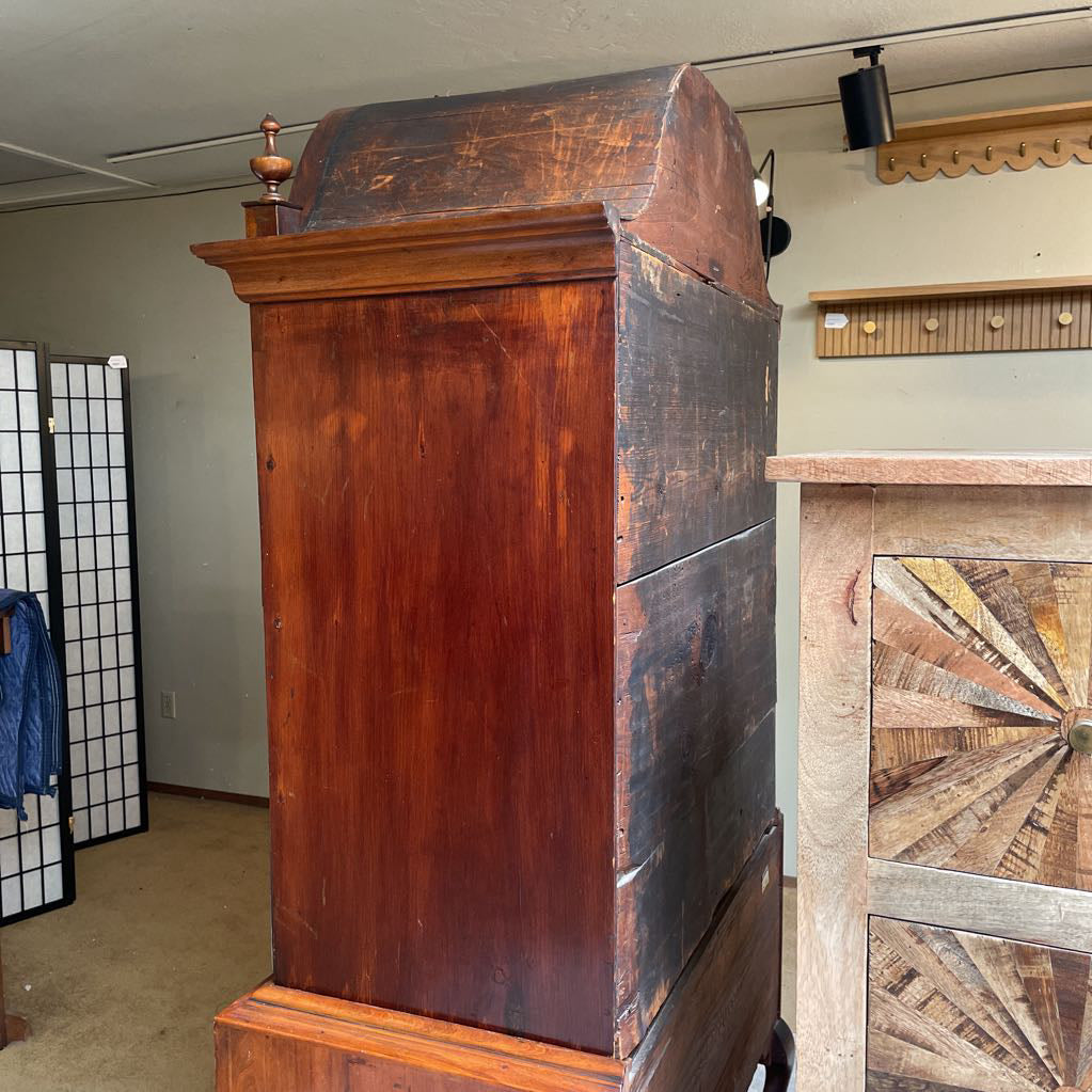 Mahogany Queen Anne Style Highboy Dresser C HIGHBOYS