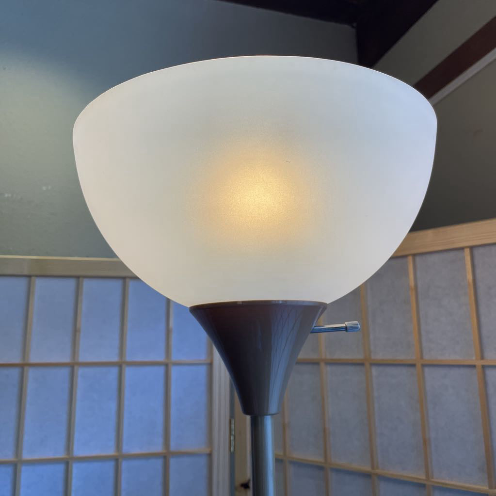 Tan Acrylic Floor Lamp