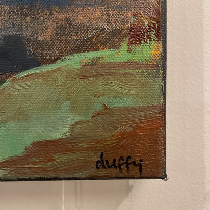 "My Friend Solitude" Painting of Woman in Tree Local Artist Linda-Jo Duffy