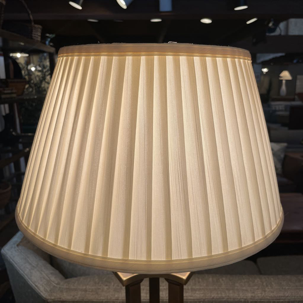 Pleated Shade Three Column Table Lamp LAMPS