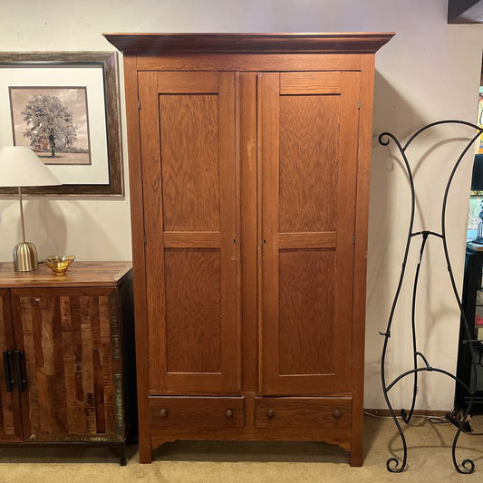 1900's Oak Armoire (AS IS) C HIGHBOYS
