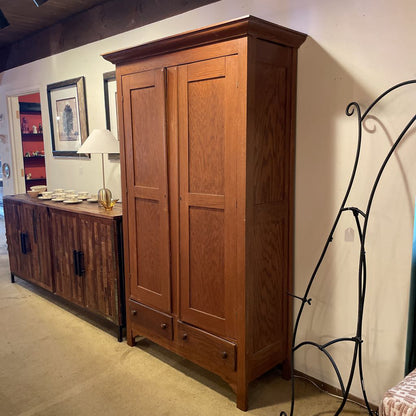 1900's Oak Armoire (AS IS) C HIGHBOYS