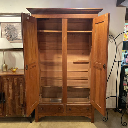 1900's Oak Armoire (AS IS) C HIGHBOYS