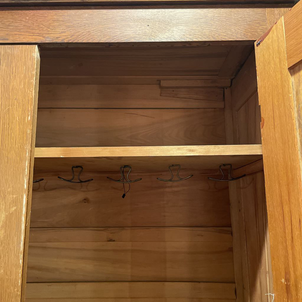 1900's Oak Armoire (AS IS) C HIGHBOYS