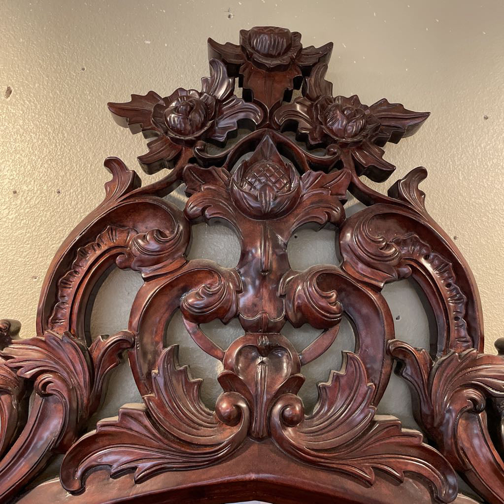 Mahogany Floral & Bird Mirror C MIRRORS