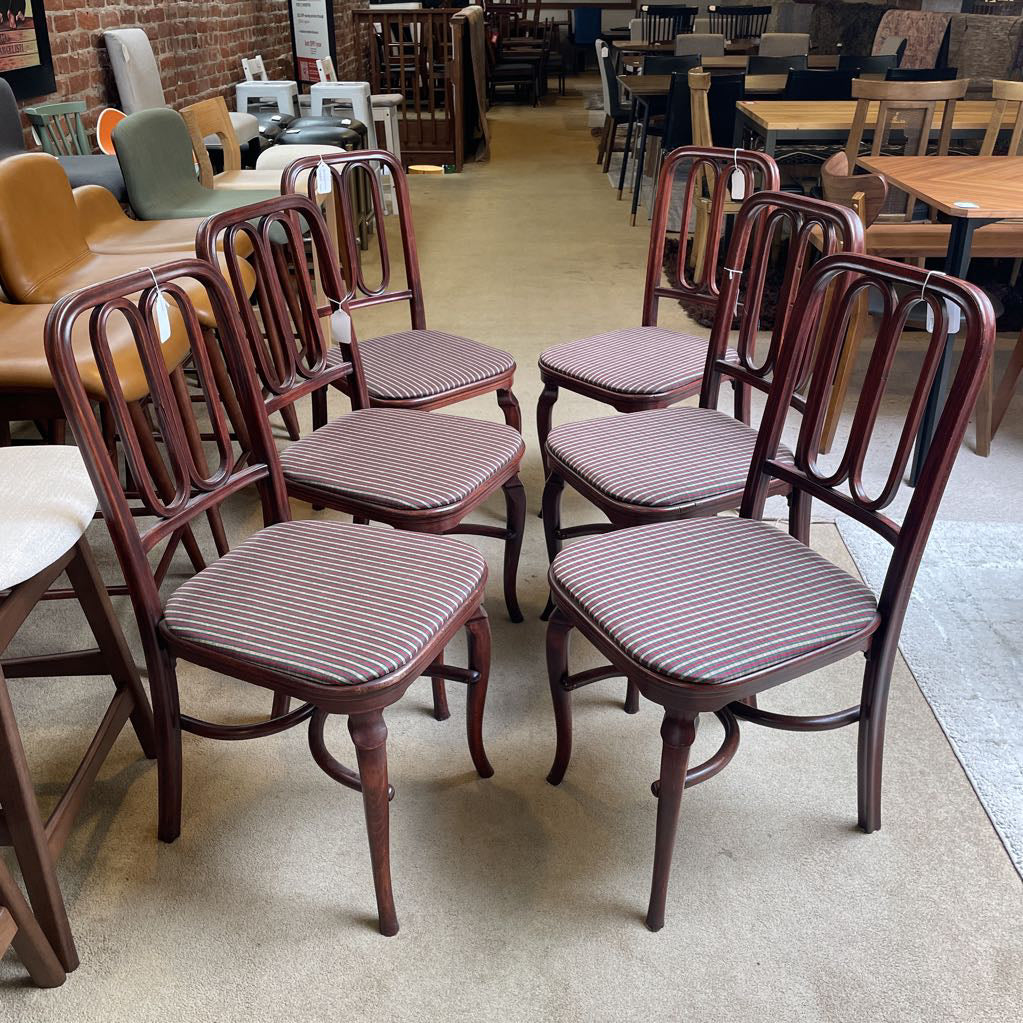 Antique Thonet Bentwood Dining Chair Set of 6 C DINING CHAIRS