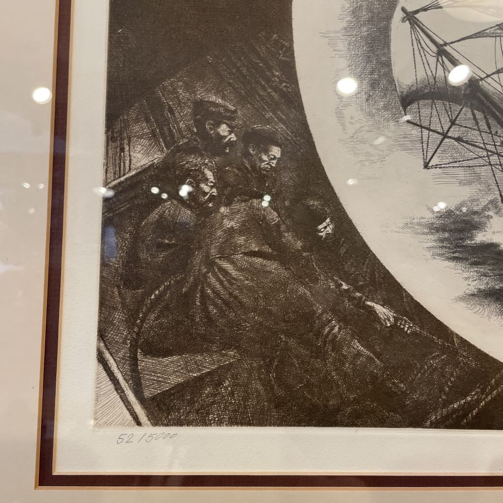 Clipper Ship Signed & Numbered Etching