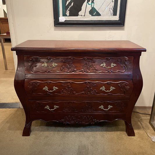 Mahogany Louise XV Style Bombe Chest C SIDEBOARDS