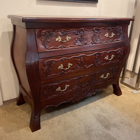Mahogany Louise XV Style Bombe Chest C SIDEBOARDS