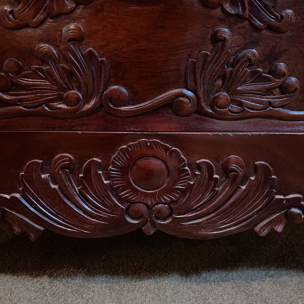 Mahogany Louise XV Style Bombe Chest C SIDEBOARDS