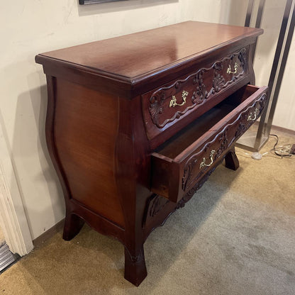 Mahogany Louise XV Style Bombe Chest C SIDEBOARDS