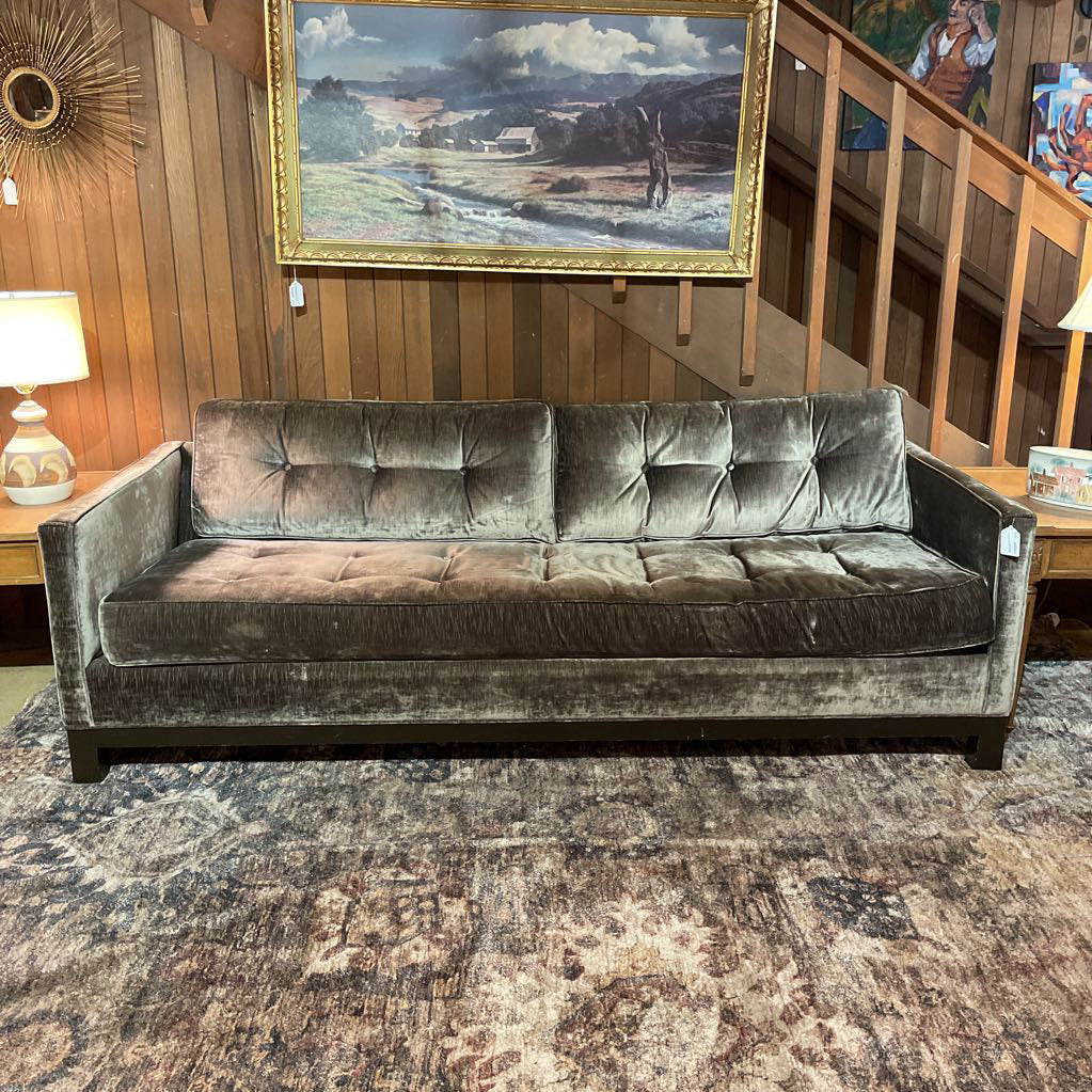 Sage Green Textured Upholstery Velvet Sofa U SOFAS