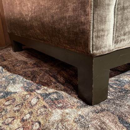 Sage Green Textured Upholstery Velvet Sofa U SOFAS