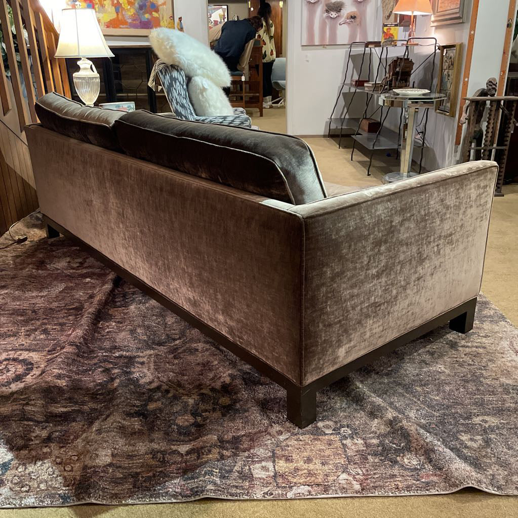 Sage Green Textured Upholstery Velvet Sofa U SOFAS
