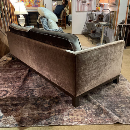 Sage Green Textured Upholstery Velvet Sofa U SOFAS
