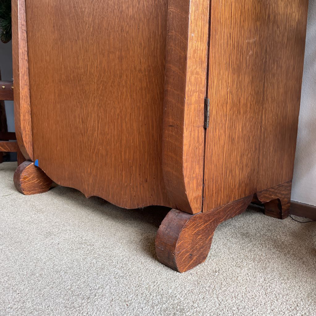Vintage Oak Wood Sheet Music Cabinet C CABINETS
