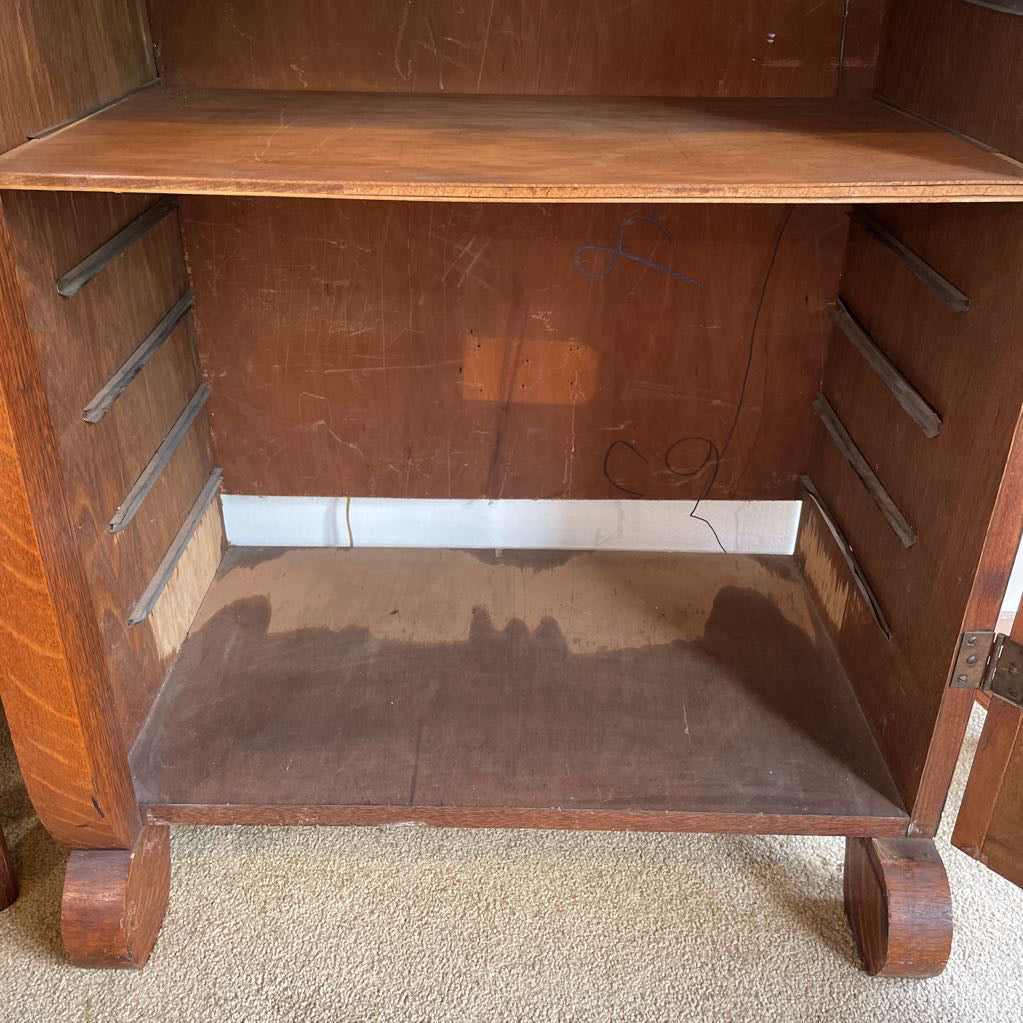 Vintage Oak Wood Sheet Music Cabinet C CABINETS