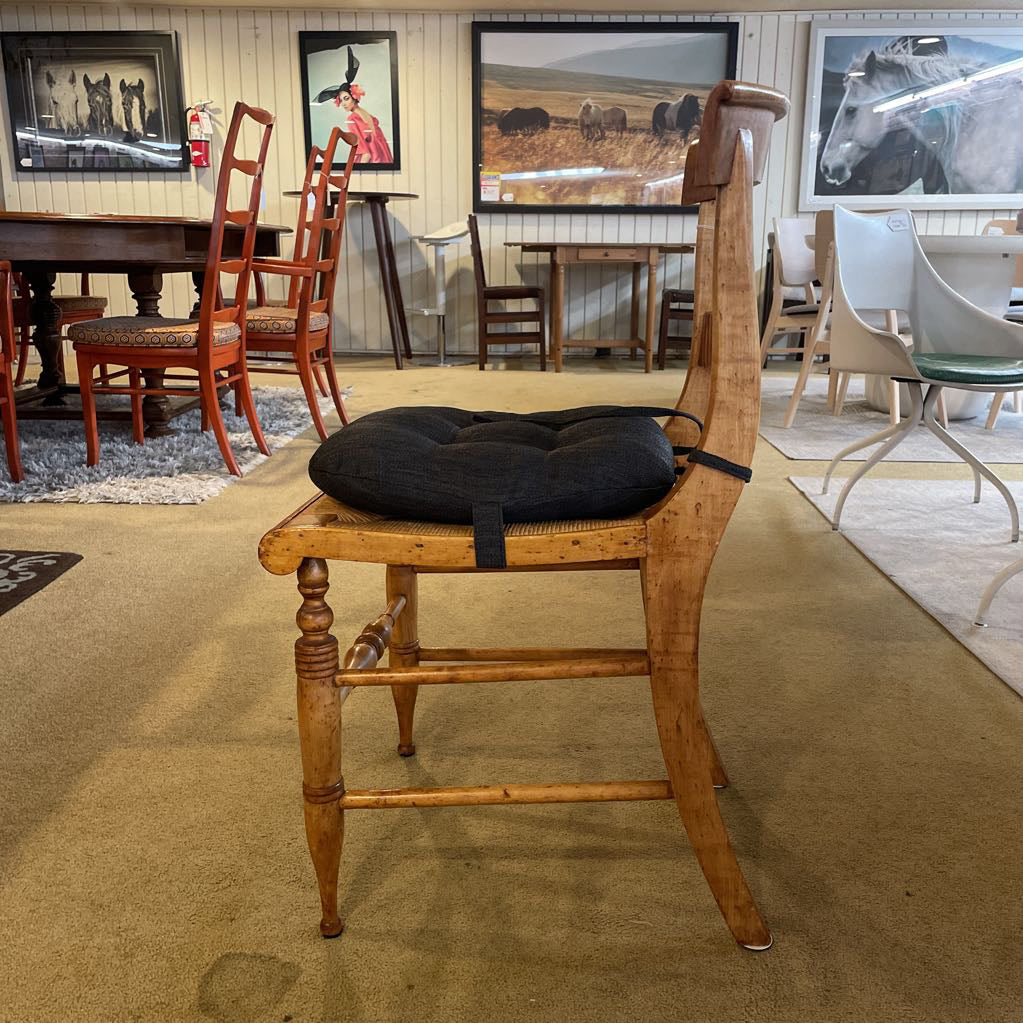 150 Year old Ladder Back Cane Seat Dining Chair Set of 4 C DINING CHAIRS