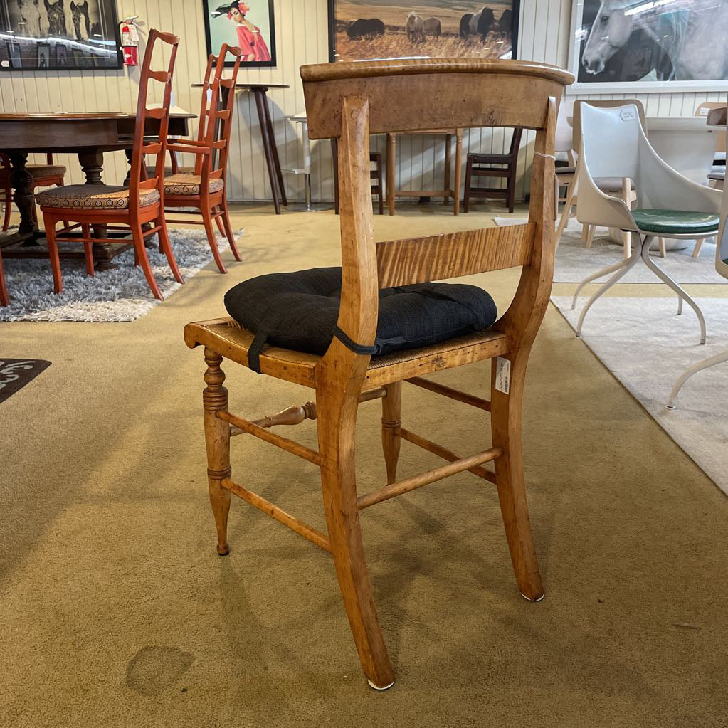 150 Year old Ladder Back Cane Seat Dining Chair Set of 4 C DINING CHAIRS