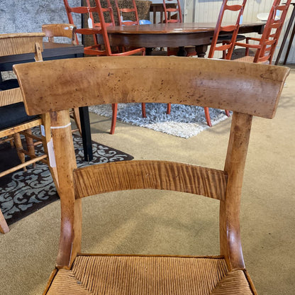 150 Year old Ladder Back Cane Seat Dining Chair Set of 4 C DINING CHAIRS