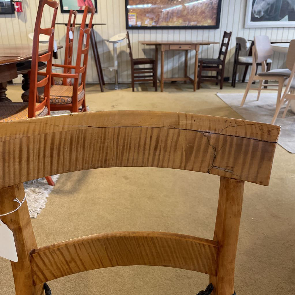 150 Year old Ladder Back Cane Seat Dining Chair Set of 4 C DINING CHAIRS