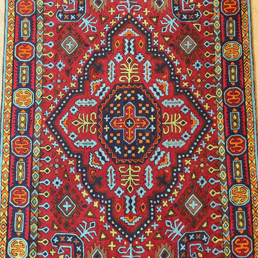 KASHMIRA Embroidered 4'x6' Rug RUGS