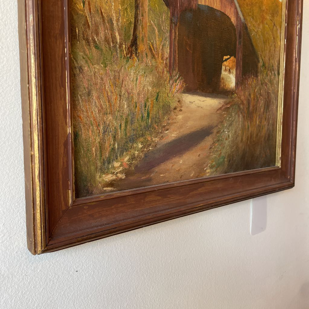 Covered Bridge in Autumn Art