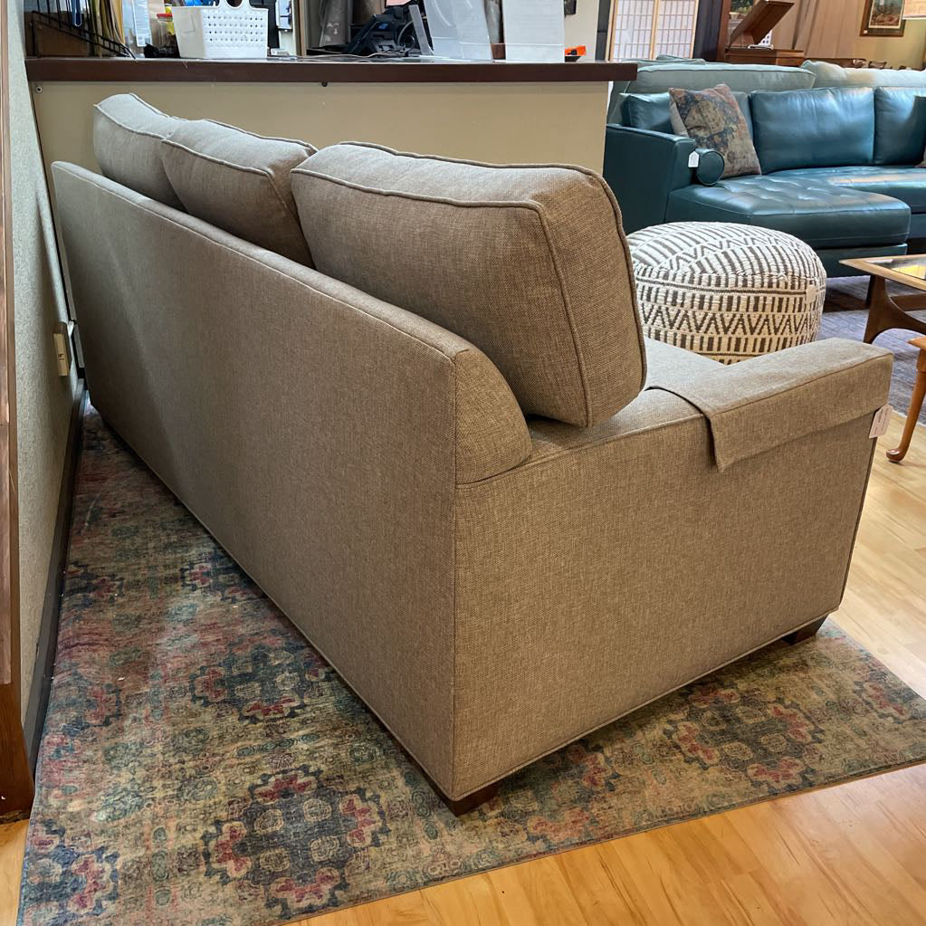 Ethan Allen Grey Fabric 3 Seat Sofa U SOFAS