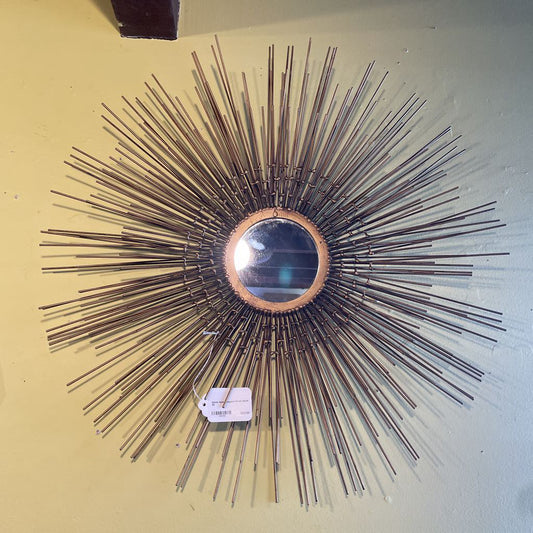 Matte Gold Sunburst Mirror Decor SMALLS