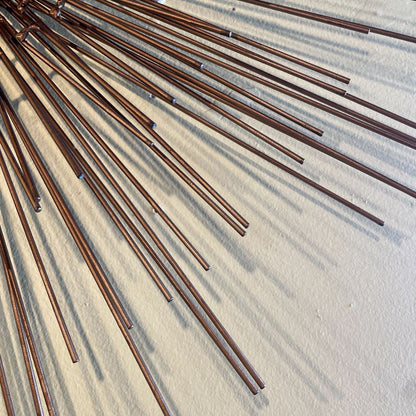 Matte Gold Sunburst Mirror Decor
