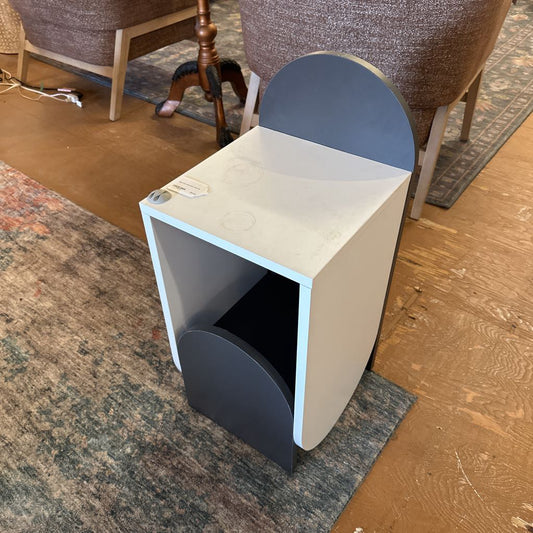 Grey And White Side Table