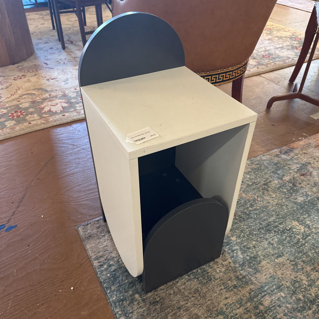 Grey And White Side Table