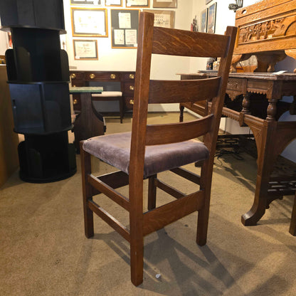STICKLEY Ladder Back Vintage Chair w/ Mohair Seat