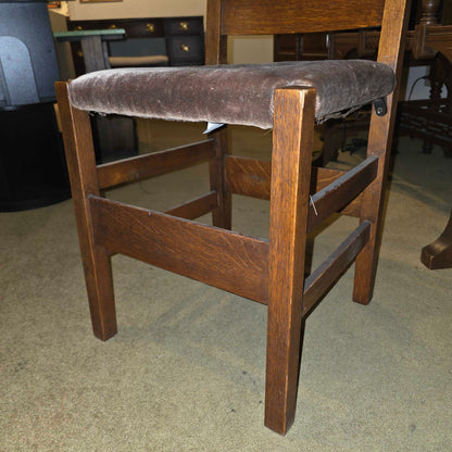 STICKLEY Ladder Back Vintage Chair w/ Mohair Seat