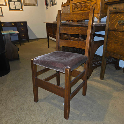 STICKLEY Ladder Back Vintage Chair w/ Mohair Seat