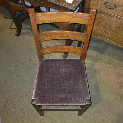 STICKLEY Ladder Back Vintage Chair w/ Mohair Seat