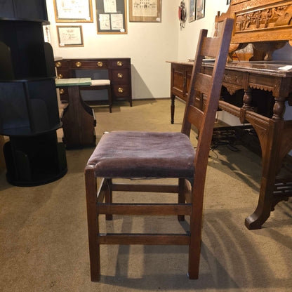 STICKLEY Ladder Back Vintage Chair w/ Mohair Seat