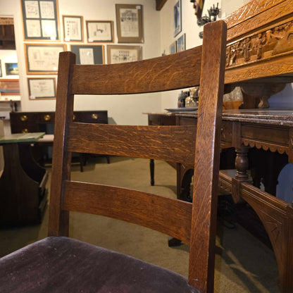 STICKLEY Ladder Back Vintage Chair w/ Mohair Seat
