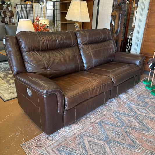 Brown Leather Electric Recliner Sofa U SOFAS