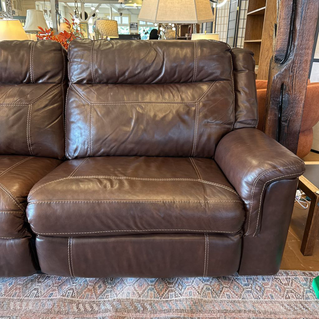 Brown Leather Electric Recliner Sofa U SOFAS