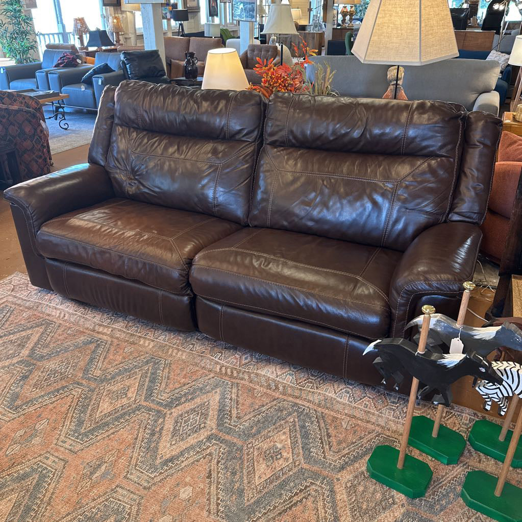 Brown Leather Electric Recliner Sofa U SOFAS