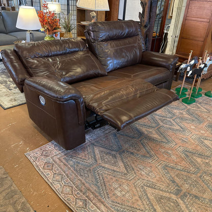 Brown Leather Electric Recliner Sofa U SOFAS